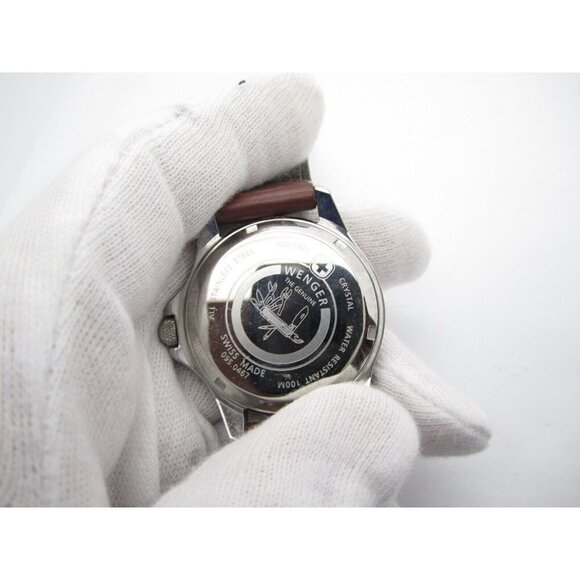 Men Wenger Swiss UCONN Alumni Quartz WR Analog 42mm Dial Date Round Watch(E708) - Picture 3 of 11